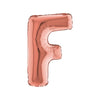 LETTERA "F" ROSE GOLD - MYLAR