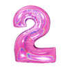 NUMERO UNO PINK - GLITTER OLOGRAFICO MYLAR