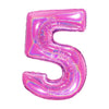 NUMERO UNO PINK - GLITTER OLOGRAFICO MYLAR