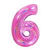 NUMERO UNO PINK - GLITTER OLOGRAFICO MYLAR