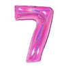 NUMERO UNO PINK - GLITTER OLOGRAFICO MYLAR